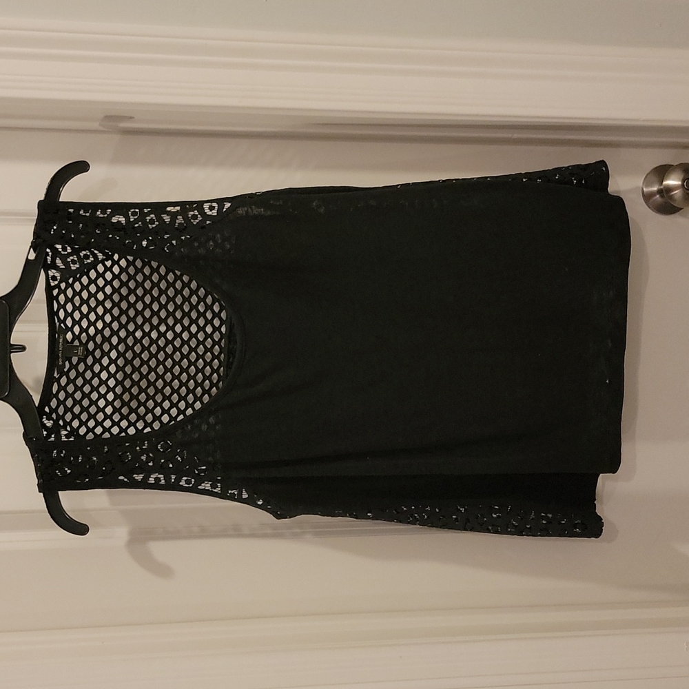 Banana Republic Black sleeveless top, cut outs , sizelarge